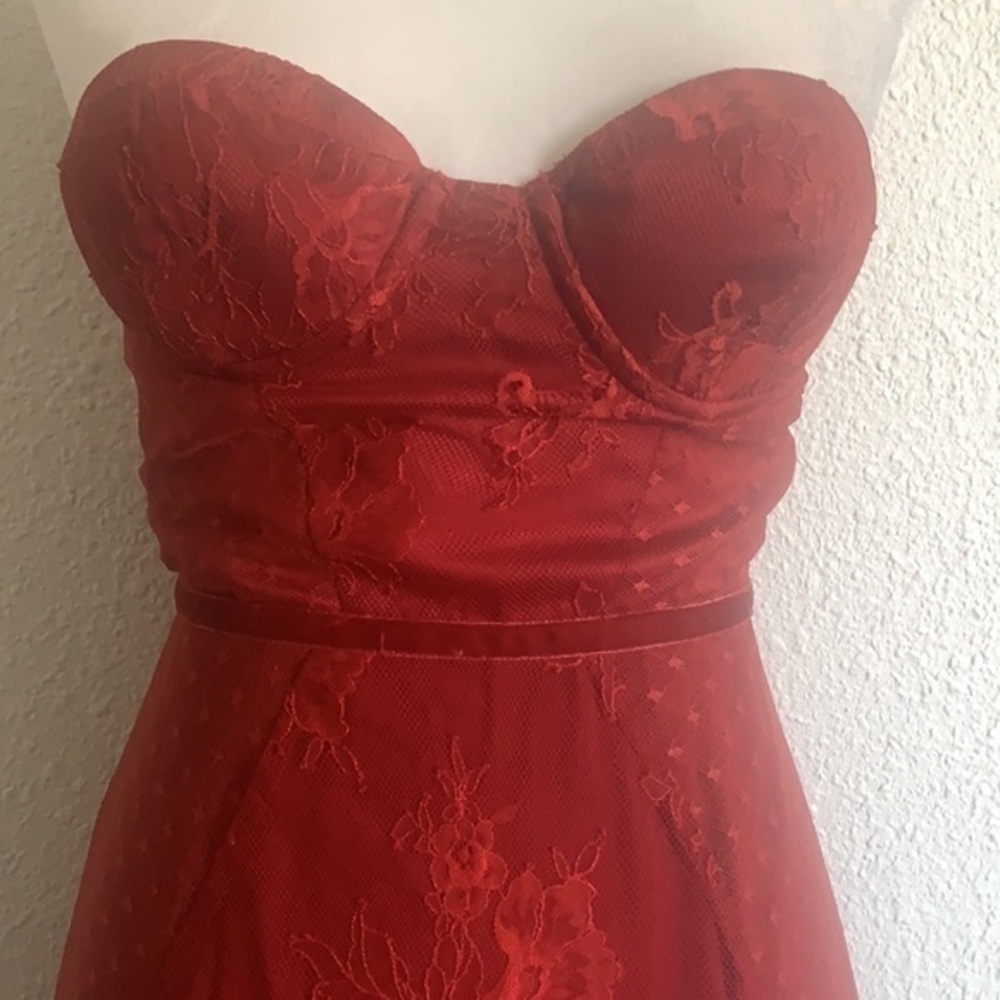 Lovers + Friends Red Strapless Sheath Mini Dress - Picture 7 of 13